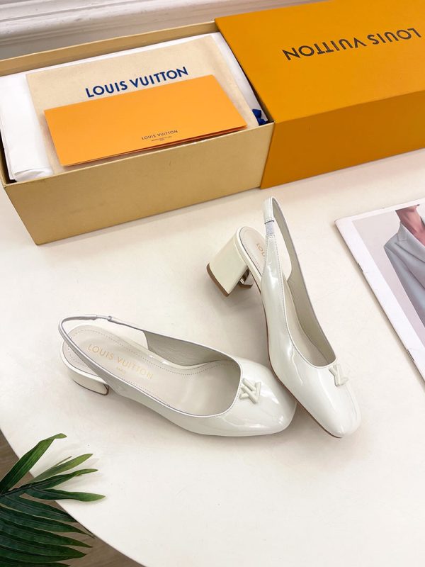 ルイヴィトン 靴 LV スウィング パンプス 5.5cm lv303479 ホワイト N品 30代 靴 レディース パンプス - 画像 (6)