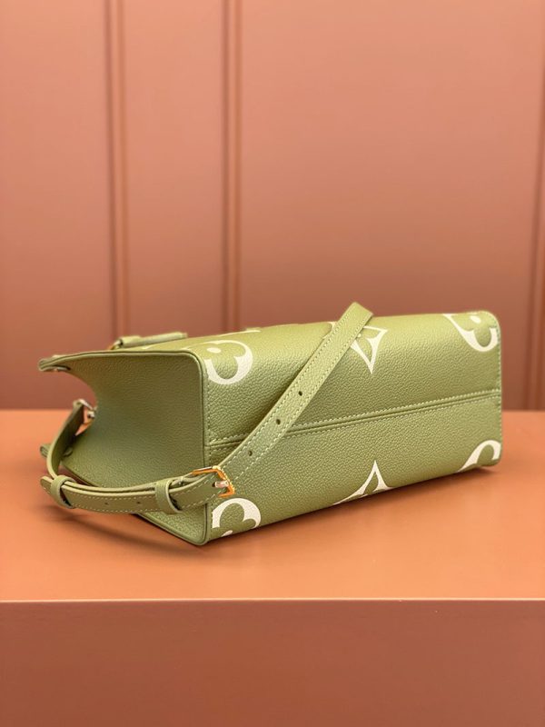 逸品 ルイヴィトン トートバッグ モノグラム アンプラント オンザゴー PM ベージュ M46647 カーキクレーム - 画像 (5)