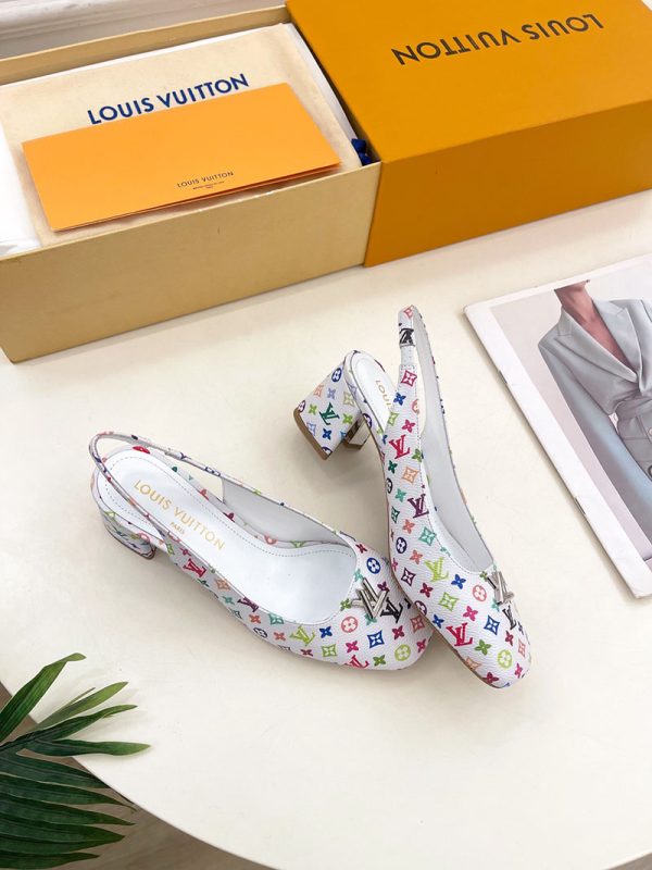 ルイヴィトン 靴 LV スウィング パンプス 5.5cm lv303481 マルチカラー N品 30代 靴 レディース パンプス - 画像 (6)