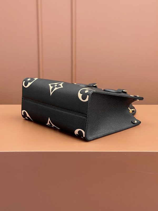 逸品 ルイヴィトン ハンドバッグ オンザゴー PM ブラック ベージュ M45659 LOUIS VUITTON - 画像 (5)