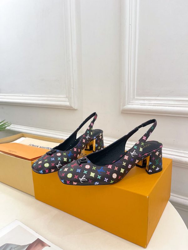 ルイヴィトン 靴 LV スウィング パンプス 5.5cm lv303482 マルチカラー N品 パンプス 痛くない 人気 安い - 画像 (8)