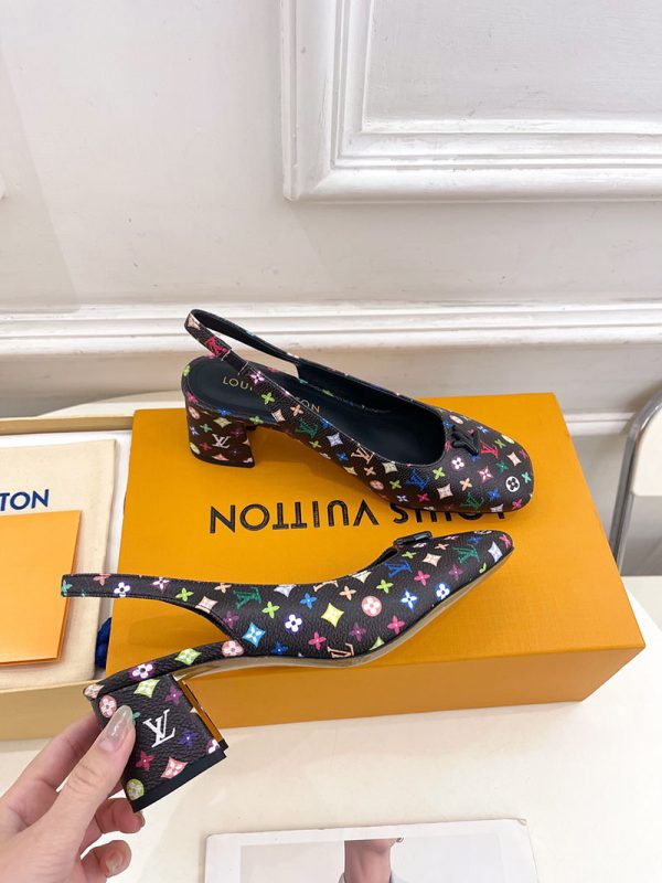 ルイヴィトン 靴 LV スウィング パンプス 5.5cm lv303482 マルチカラー N品 パンプス 痛くない 人気 安い - 画像 (6)