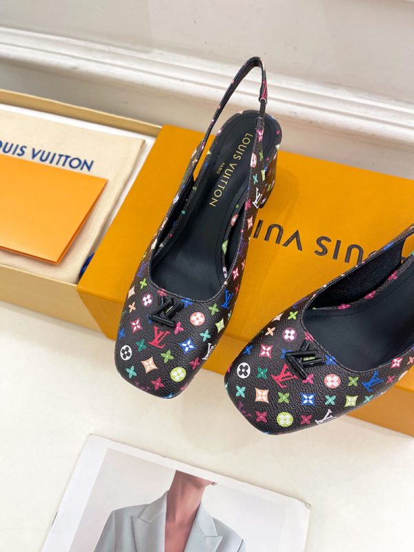 ルイヴィトン 靴 LV スウィング パンプス 5.5cm lv303482 マルチカラー N品 パンプス 痛くない 人気 安い - 画像 (5)
