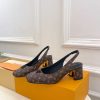 ルイヴィトン 靴 LV スウィング パンプス 5.5cm lv303483 ブラウン N品 パンプス 痛くない 人気 安い - 画像 (8)