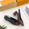 ルイヴィトン 靴 LV スウィング パンプス 5.5cm lv303483 ブラウン N品 パンプス 痛くない 人気 安い - 画像 (6)
