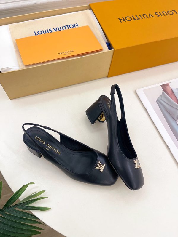 ルイヴィトン 靴 LV スウィング パンプス 5.5cm lv303484 ブラック N品 パンプス 痛くない 人気 安い - 画像 (6)