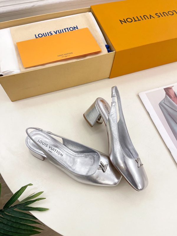 ルイヴィトン 靴 LV スウィング パンプス 5.5cm lv303485 シルバー N品 パンプス 痛くない 人気 安い - 画像 (6)
