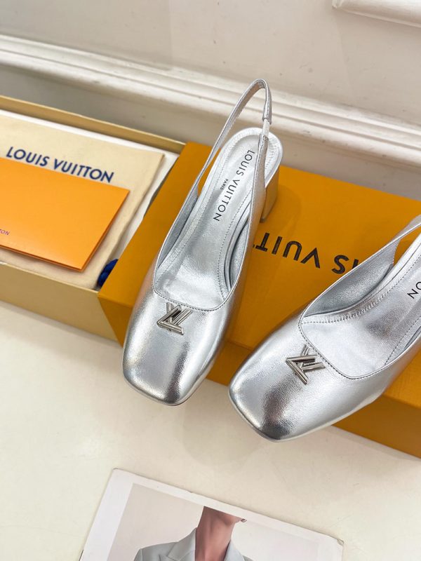 ルイヴィトン 靴 LV スウィング パンプス 5.5cm lv303485 シルバー N品 パンプス 痛くない 人気 安い - 画像 (5)
