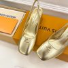 ルイヴィトン 靴 LV スウィング パンプス 5.5cm lv303486 ゴールド N品 パンプス 痛くない 人気 安い - 画像 (5)