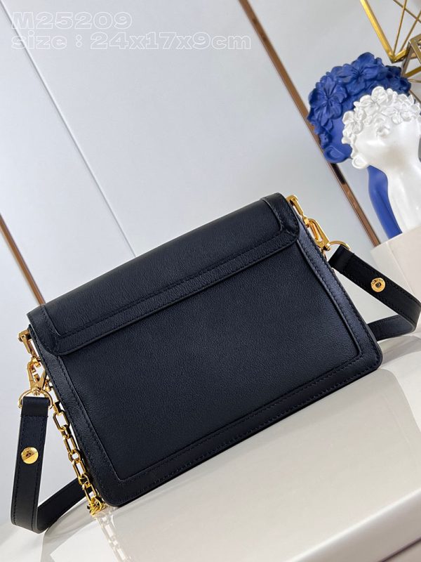 LOUIS VUITTON ドーフィーヌ･ソフト MM M25209 ブラック カーフレザー 超N品 - 画像 (6)