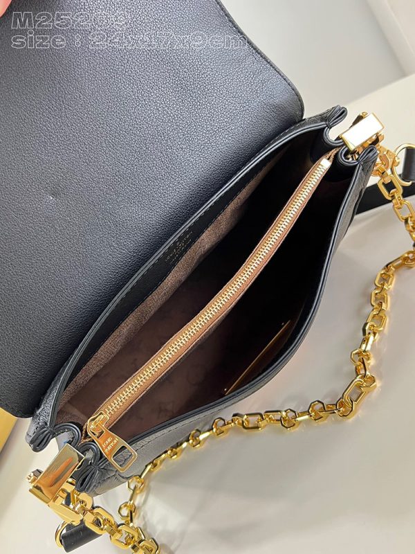 LOUIS VUITTON ドーフィーヌ･ソフト MM M25209 ブラック カーフレザー 超N品 - 画像 (3)