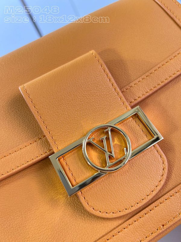 LOUIS VUITTON ドーフィーヌ･ソフト MM M11476 コニャック カーフレザー 超N品 - 画像 (9)