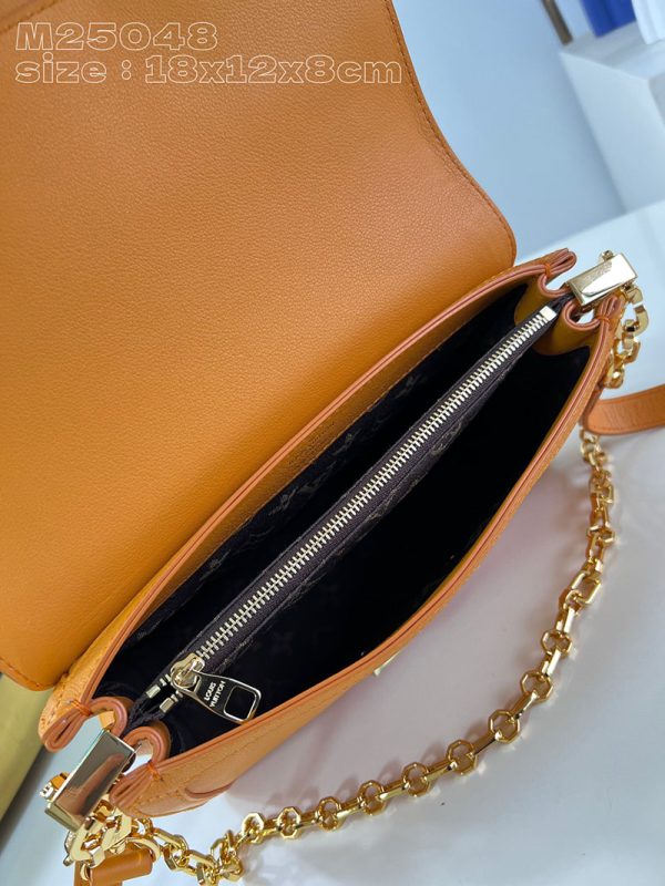 LOUIS VUITTON ドーフィーヌ･ソフト MM M11476 コニャック カーフレザー 超N品 - 画像 (4)