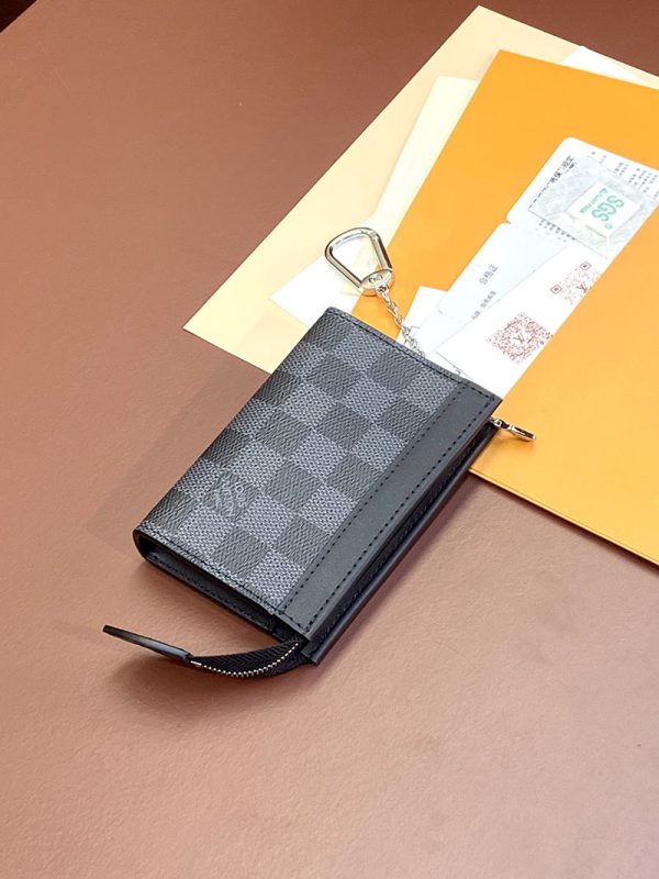 LOUIS VUITTON ダミエ･グラフィット ポシェットクレ ヴォワヤージュ lv301495 超N品 ルイヴィトン カードケース 財布代わり - 画像 (6)
