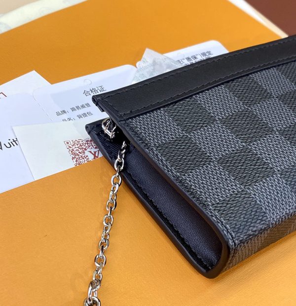 LOUIS VUITTON ダミエ･グラフィット ポシェットクレ ヴォワヤージュ lv301495 超N品 ルイヴィトン カードケース 財布代わり - 画像 (4)