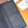 LOUIS VUITTON 二つ折り長財布 メンズ LOUIS VUITTON Wallet ブラック シルバー M83190 超N品 - 画像 (6)