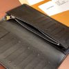 LOUIS VUITTON 二つ折り長財布 メンズ LOUIS VUITTON Wallet ブラック シルバー M83190 超N品 - 画像 (3)