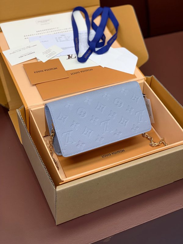 LOUIS VUITTON ウォレット オン チェーン･リリー M83233 ブルーアワー 超N品 ルイヴィトン ウォレットバッグ - 画像 (9)