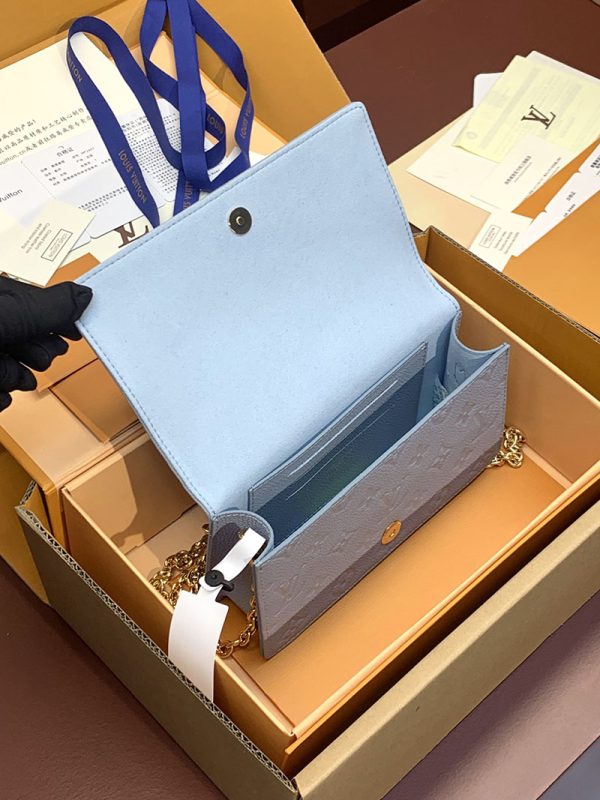 LOUIS VUITTON ウォレット オン チェーン･リリー M83233 ブルーアワー 超N品 ルイヴィトン ウォレットバッグ - 画像 (8)