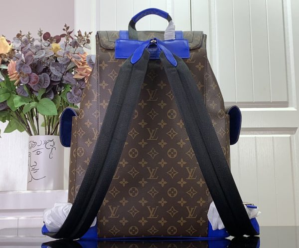 LOUIS VUITTON M46813 クリストファー MM バックパック ルイヴィトン リュック ブルー 超N品 - 画像 (8)