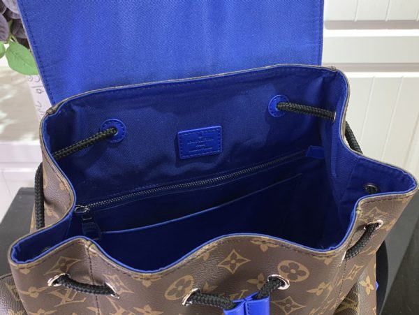 LOUIS VUITTON M46813 クリストファー MM バックパック ルイヴィトン リュック ブルー 超N品 - 画像 (4)