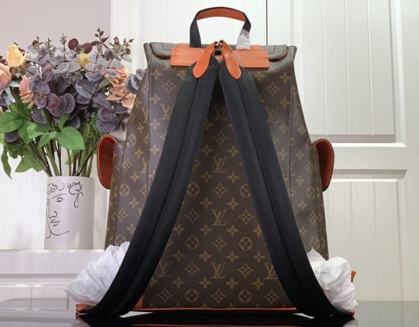 LOUIS VUITTON M46814 クリストファー MM バックパック ルイヴィトン リュック ボルケーノオレンジ 超N品 - 画像 (8)