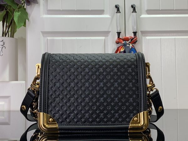 LOUIS VUITTON ドーフィーヌ M22597 カーフレザー ブラック 超N品 ルイヴィトンショルダーバッグ新作 - 画像 (8)