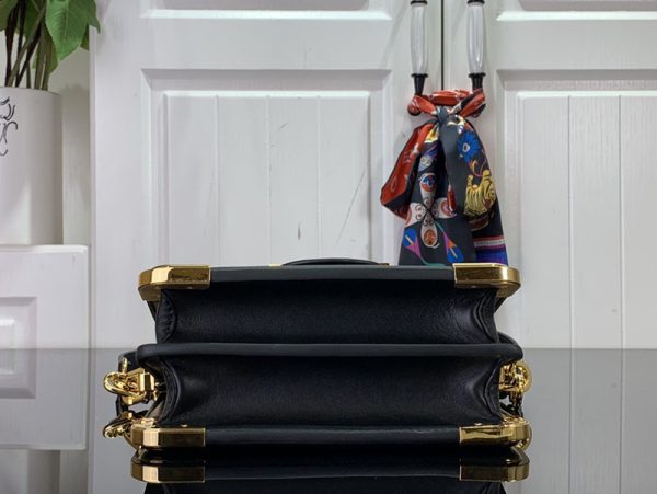LOUIS VUITTON ドーフィーヌ M22597 カーフレザー ブラック 超N品 ルイヴィトンショルダーバッグ新作 - 画像 (7)