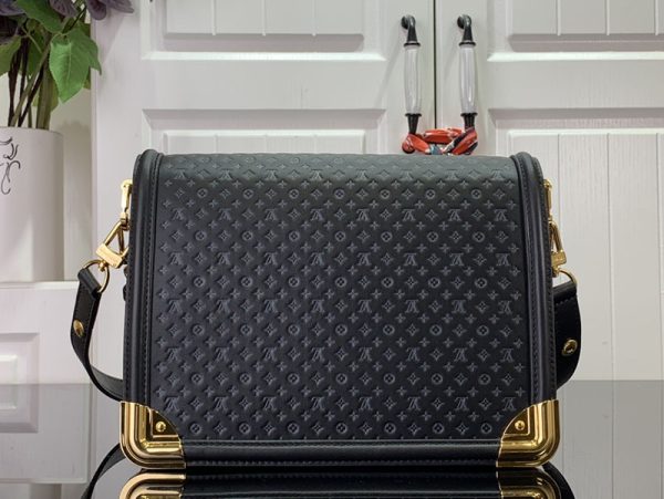 LOUIS VUITTON レア ドーフィーヌ MM M22276 カーフレザー ブラック 超N品 ルイヴィトンショルダーバッグ新作 - 画像 (8)