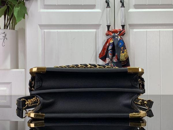 LOUIS VUITTON レア ドーフィーヌ MM M22276 カーフレザー ブラック 超N品 ルイヴィトンショルダーバッグ新作 - 画像 (7)
