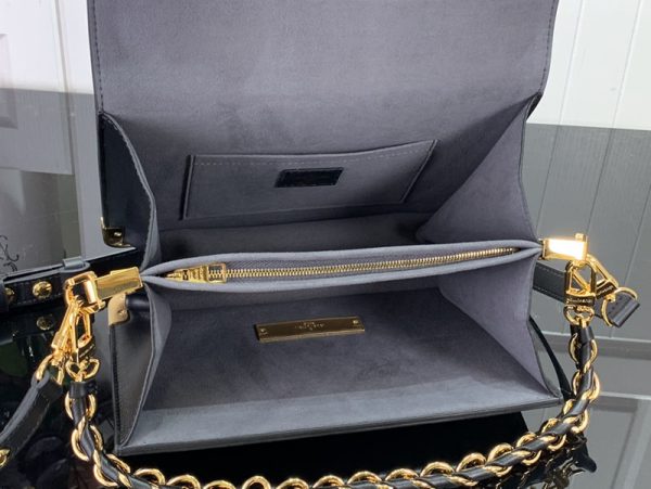 LOUIS VUITTON レア ドーフィーヌ MM M22276 カーフレザー ブラック 超N品 ルイヴィトンショルダーバッグ新作 - 画像 (4)