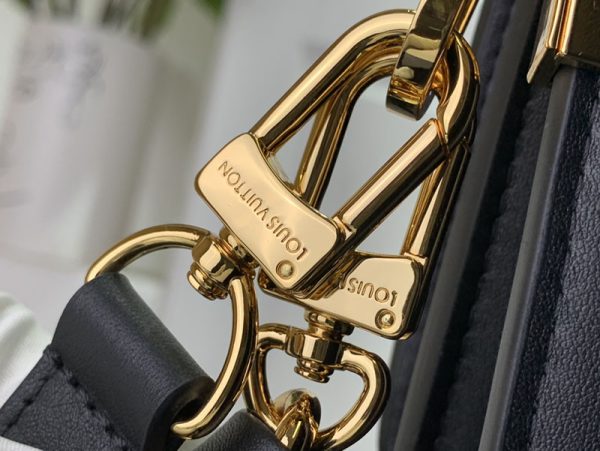 LOUIS VUITTON レア ドーフィーヌ MM M22276 カーフレザー ブラック 超N品 ルイヴィトンショルダーバッグ新作 - 画像 (2)
