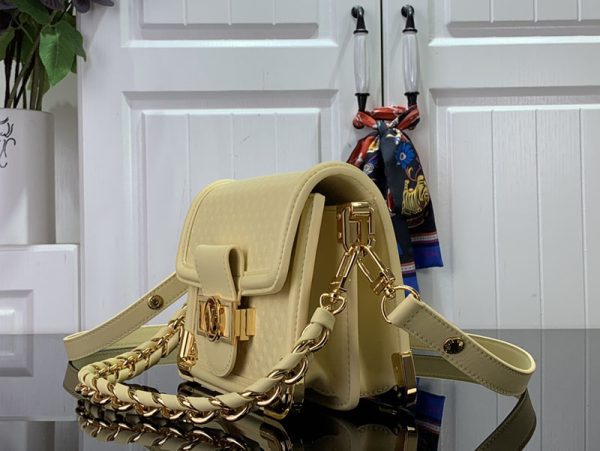 LOUIS VUITTON ドーフィーヌ lv301510 カーフレザー イエロー 超N品 ルイヴィトン人気バッグ - 画像 (9)