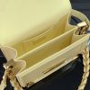 LOUIS VUITTON ドーフィーヌ lv301510 カーフレザー イエロー 超N品 ルイヴィトン人気バッグ - 画像 (5)