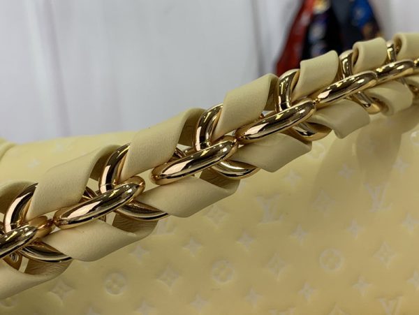 LOUIS VUITTON ドーフィーヌ lv301510 カーフレザー イエロー 超N品 ルイヴィトン人気バッグ - 画像 (3)