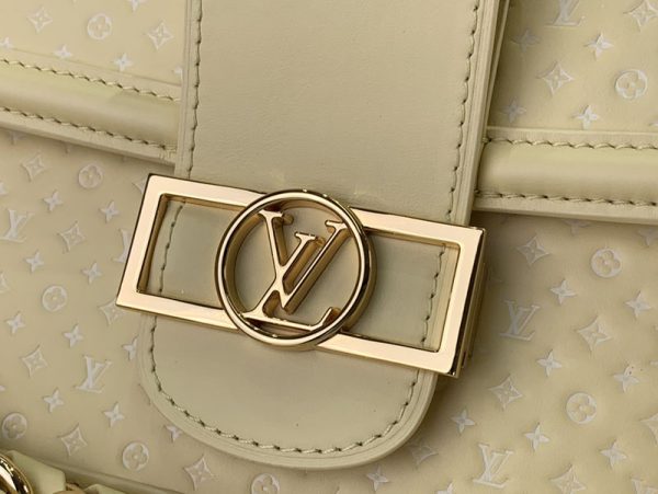 LOUIS VUITTON ドーフィーヌ MM M22276 カーフレザー イエロー 超N品 ルイヴィトン ショルダーバッグ 人気 - 画像 (4)
