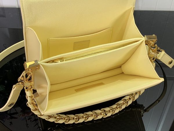 LOUIS VUITTON ドーフィーヌ MM M22276 カーフレザー イエロー 超N品 ルイヴィトン ショルダーバッグ 人気 - 画像 (3)