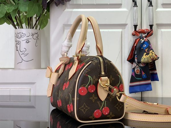 LOUIS VUITTON ハンドバッグ モノグラム・チェリー LV × TM スピーディ・バンドリエール M13094 草間彌生 超N品 - 画像 (9)