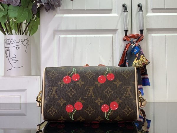 LOUIS VUITTON ハンドバッグ モノグラム・チェリー LV × TM スピーディ・バンドリエール M13094 草間彌生 超N品 - 画像 (7)
