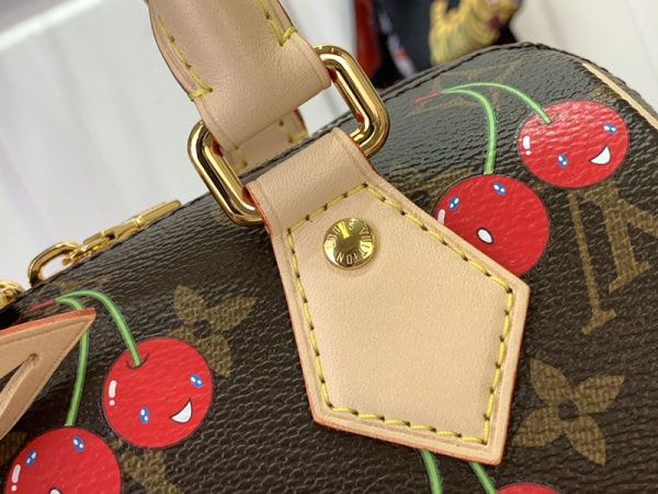 LOUIS VUITTON ハンドバッグ モノグラム・チェリー LV × TM スピーディ・バンドリエール M13094 草間彌生 超N品 - 画像 (4)