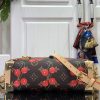 LOUIS VUITTON ルイヴィトン x 村上隆 サイドトランク MM チェリーブラウン M14278 LV × TM 超N品 - 画像 (7)