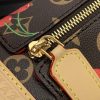 LOUIS VUITTON ルイヴィトン x 村上隆 サイドトランク MM チェリーブラウン M14278 LV × TM 超N品 - 画像 (5)