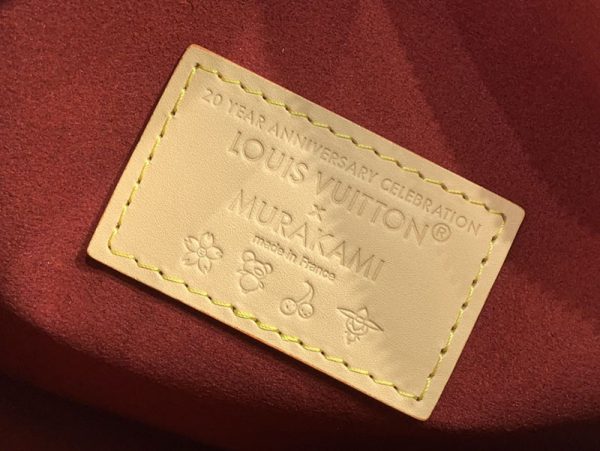 LOUIS VUITTON ルイヴィトン x 村上隆 サイドトランク MM チェリーブラウン M14278 LV × TM 超N品 - 画像 (3)
