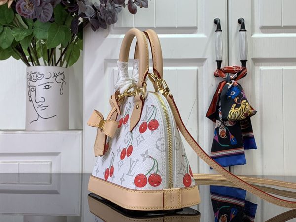 LOUIS VUITTON ルイヴィトン x 村上隆 アルマ BB チェリーホワイト M14234 LV × TM 超N品 - 画像 (9)