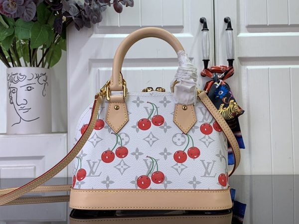 LOUIS VUITTON ルイヴィトン x 村上隆 アルマ BB チェリーホワイト M14234 LV × TM 超N品 - 画像 (8)