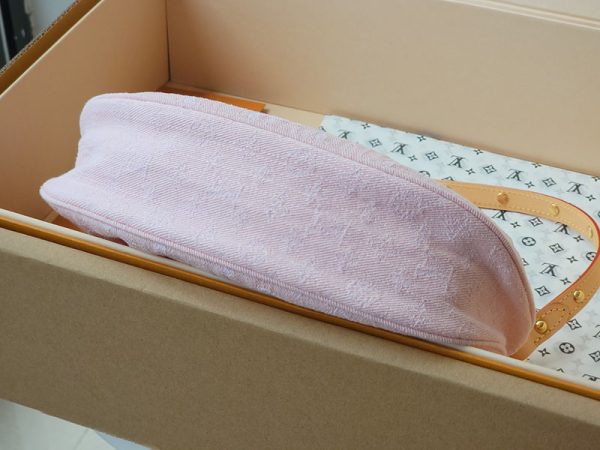 LOUIS VUITTON M13347 サンセット 2025新作 ウォッシュドピンク 超N品 ルイヴィトン デニム バッグ ピンク - 画像 (7)