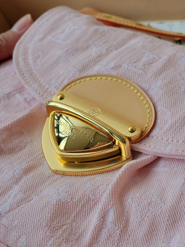 LOUIS VUITTON M13347 サンセット 2025新作 ウォッシュドピンク 超N品 ルイヴィトン デニム バッグ ピンク - 画像 (6)