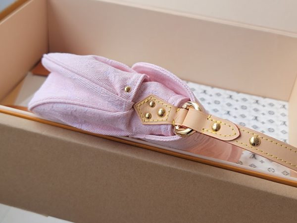 LOUIS VUITTON M13347 サンセット 2025新作 ウォッシュドピンク 超N品 ルイヴィトン デニム バッグ ピンク - 画像 (5)