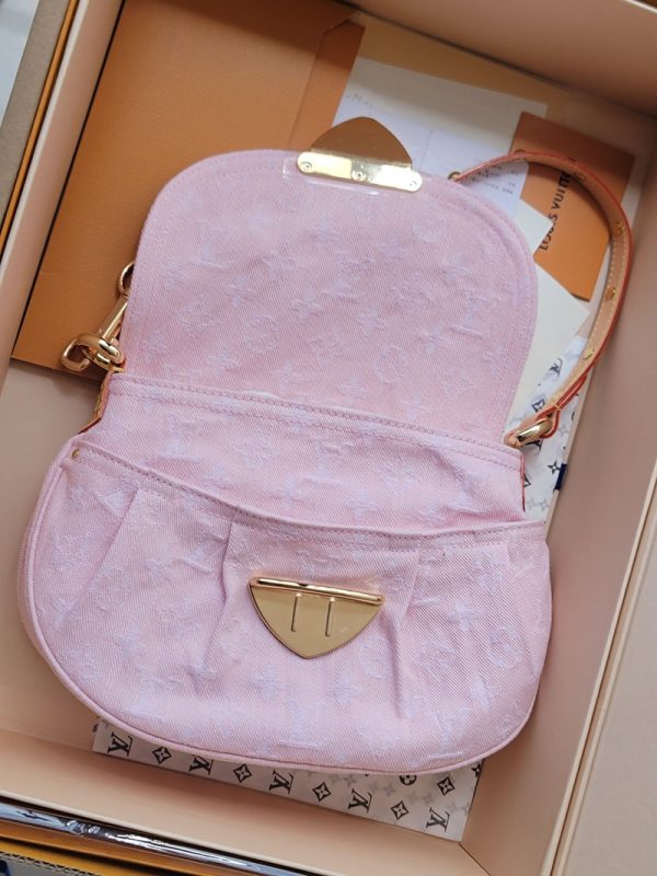 LOUIS VUITTON M13347 サンセット 2025新作 ウォッシュドピンク 超N品 ルイヴィトン デニム バッグ ピンク - 画像 (2)