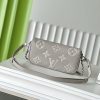 LOUIS VUITTON ウォレット オン チェーン・アイビー モノグラム・アンプラント ブリューム グレー/ホワイトクオーツ M14225 超N品 - 画像 (8)